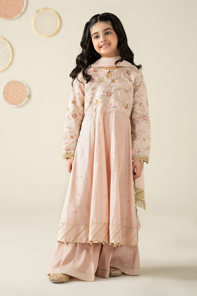 4 Piece Unstiched Embroidered Chiffon Suit